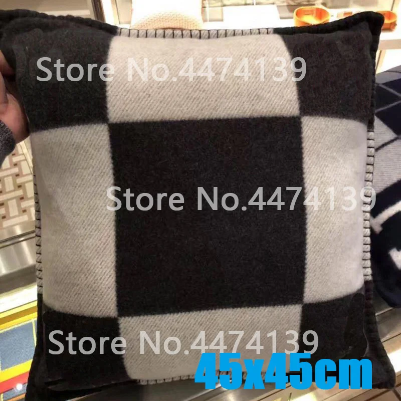 H and Pillowcase 140x170 см плед из кашемира крючком мягкий шерстяной шарф шаль Портативный Теплый диван кровать флис вязаный накидка одеяло для кровати - Цвет: H and Pillowcase