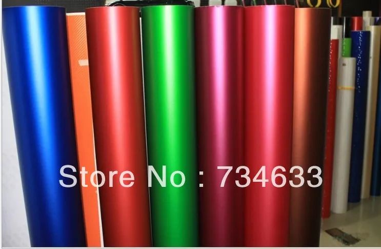 Синий Матовый Металлик Хромовая пленка для всей машины виниловая Foile Bubbles