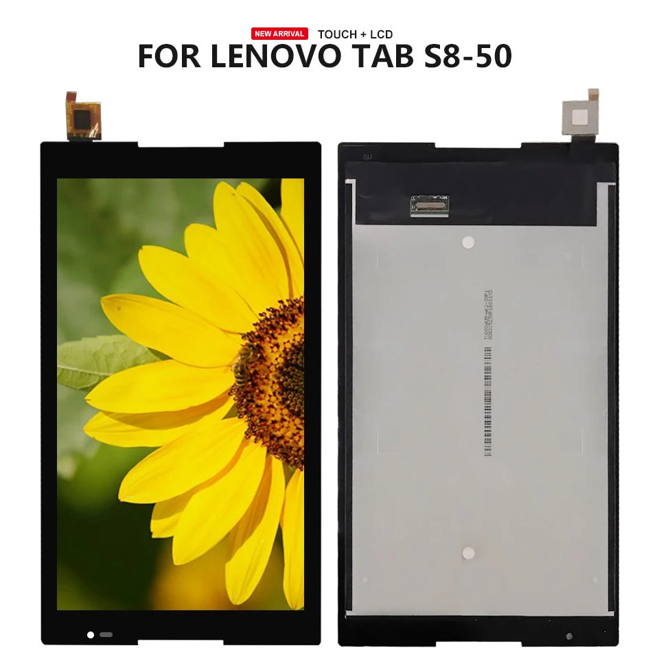 Для lenovo Tab S8-50F S8-50L S8-50LC S8-50 ЖК-дисплей Дисплей Сенсорный экран планшета Стекло сборки Запчасти Бесплатные инструменты