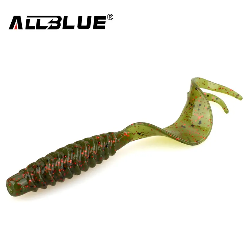ALLBLUE Creek Мягкая приманка с одним хвостом 3 2 г/82 мм 8 шт./лот нагрудные личинки