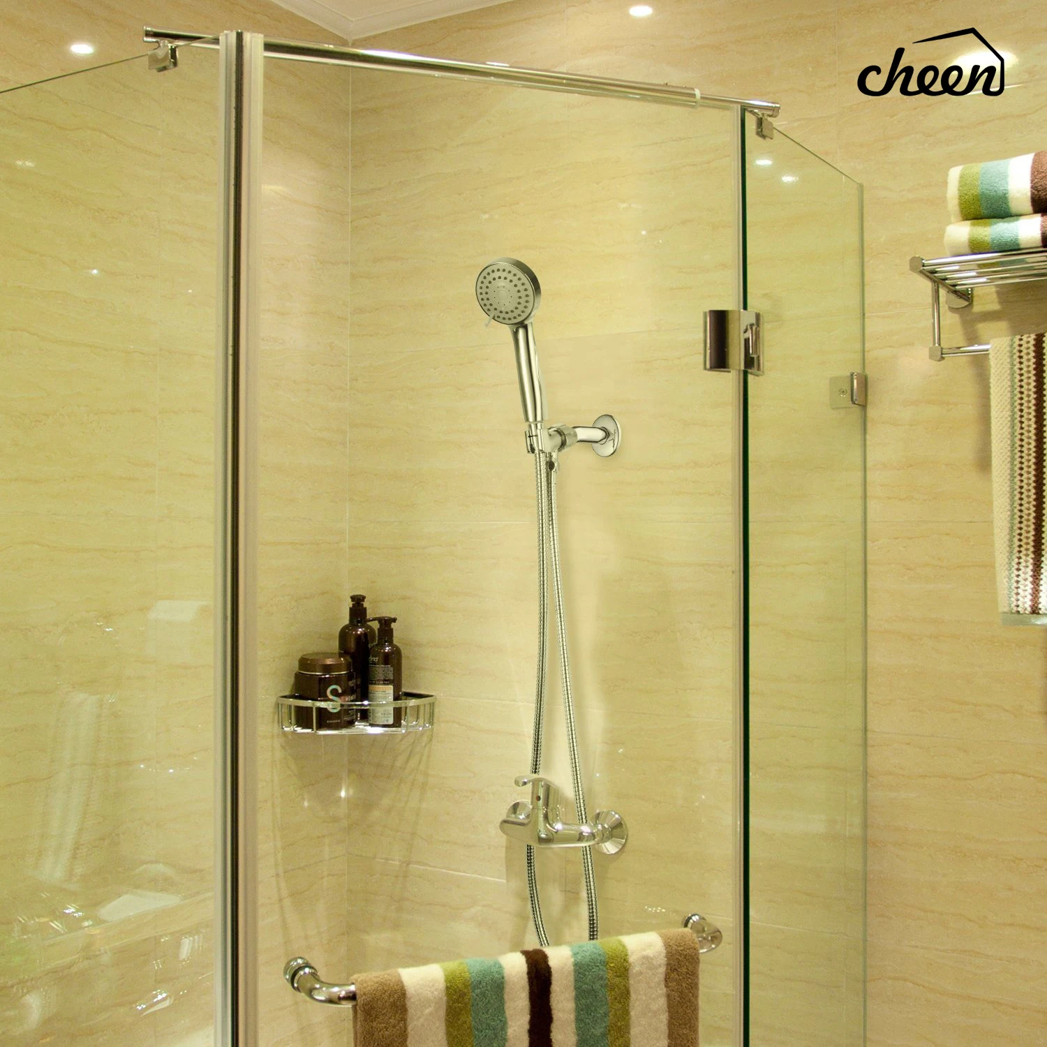 Высокое давление 3 Setting ручная насадка для душа настенный тип лучше всего