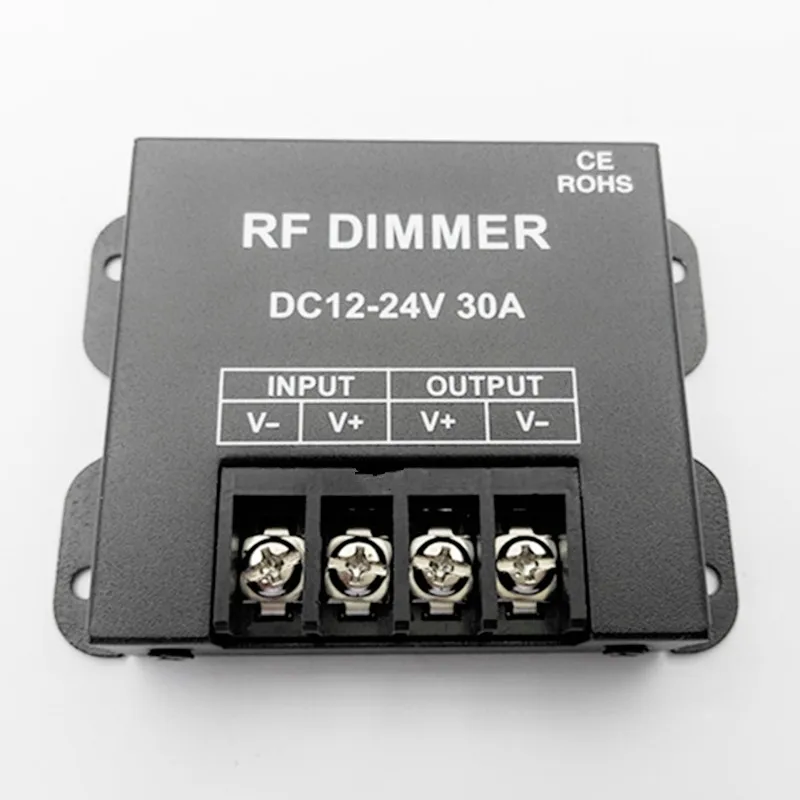10 шт. DC12 24V 30A одноканальный светодиодный диммер контроллер с 3Key Wirelss RF пульт