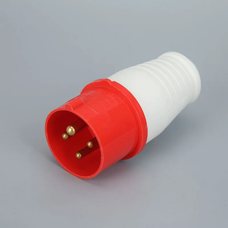 16A-4Pin Plug Промышленная площадка розетка/вилка 16A 4 PIN IP44 3P+ E AC 380~ 415 В водонепроницаемый мужской женский разъем электрические розетки - Цвет: 16A-4Pin Plug