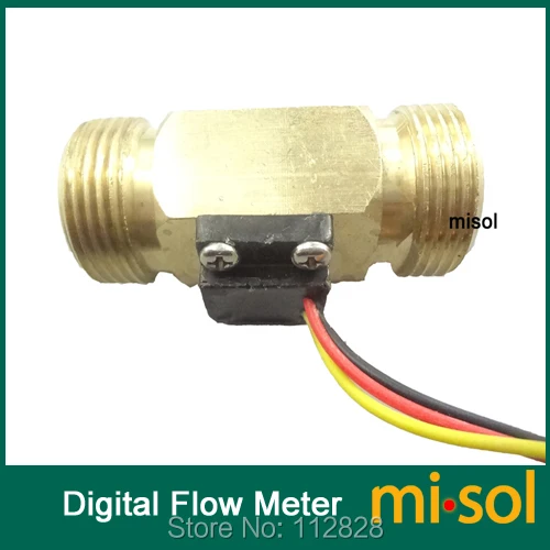 Электронный расходомер MISOL DN20 3/4 дюйма 2-45 л/м измерительный переключатель |