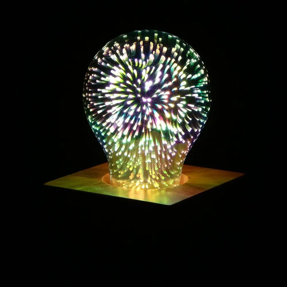 DONWEI Праздничная ночь 3D фейерверк эффект декоративный светильник красочные A60 G80 5W