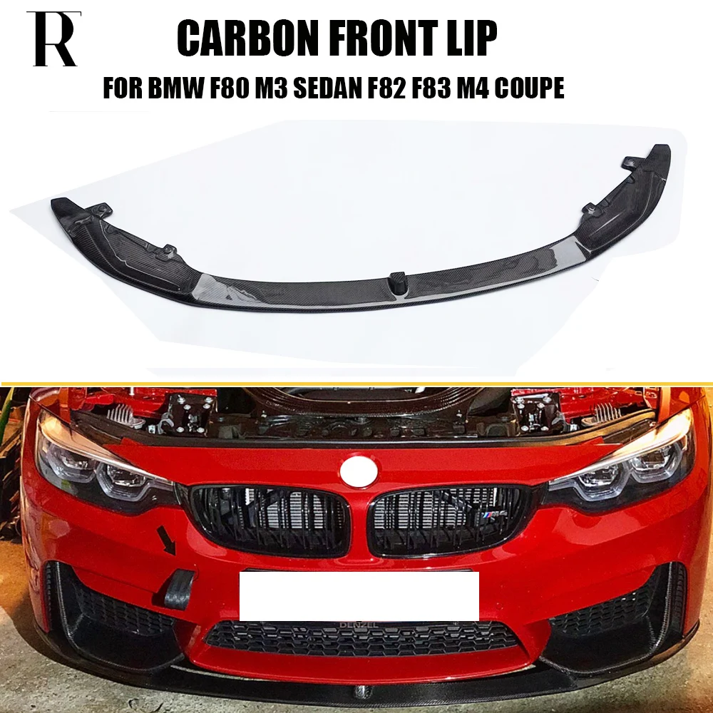 Передний бампер из углеродного волокна с разветвителем для BMW F80 M3 F82 F83 M4 2014 - 2019 |