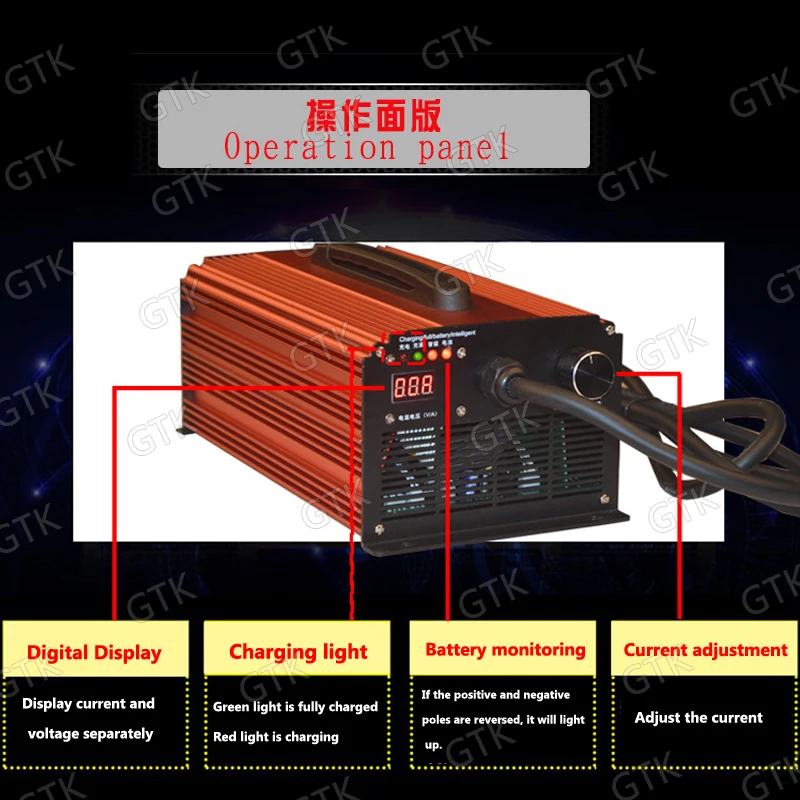 48v 25A зарядное устройство 5-25A регулируемый ток smart 5A 6A 8A 10A 12A 15A 25A для 58,4 v lifepo4 54,6 V литий-ионный LTO свинцово-кислотный аккумулятор