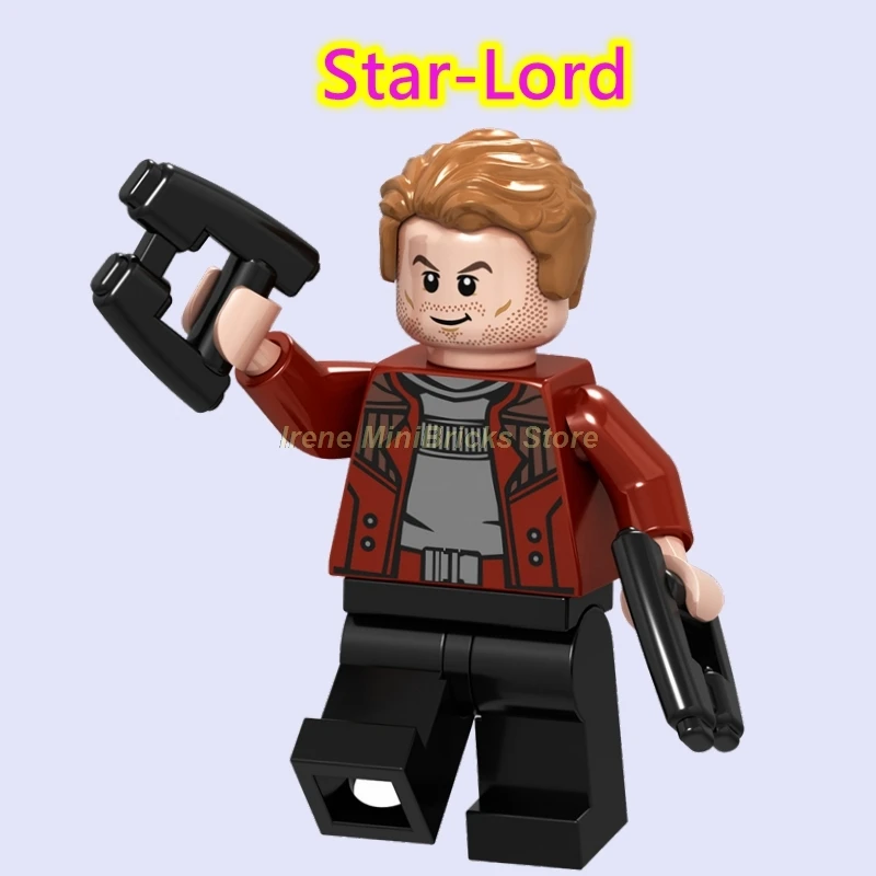 Стражи Галактики Marvel Супер Герои Yondu Star-Lord строительные блоки игрушки Фигурки Мстителей эндшпиль танос Мстители фильм - Цвет: Star-Lord