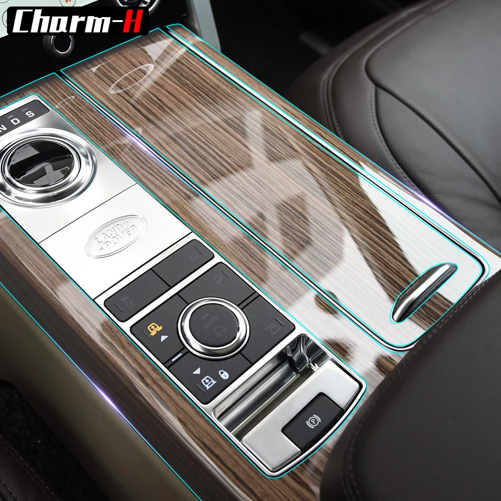 TPU Protective Film Interior Trim Sticker Center Console Gear Shift Knob Air Conditioning Panel for Range Rover Sport 2018 | Автомобили и