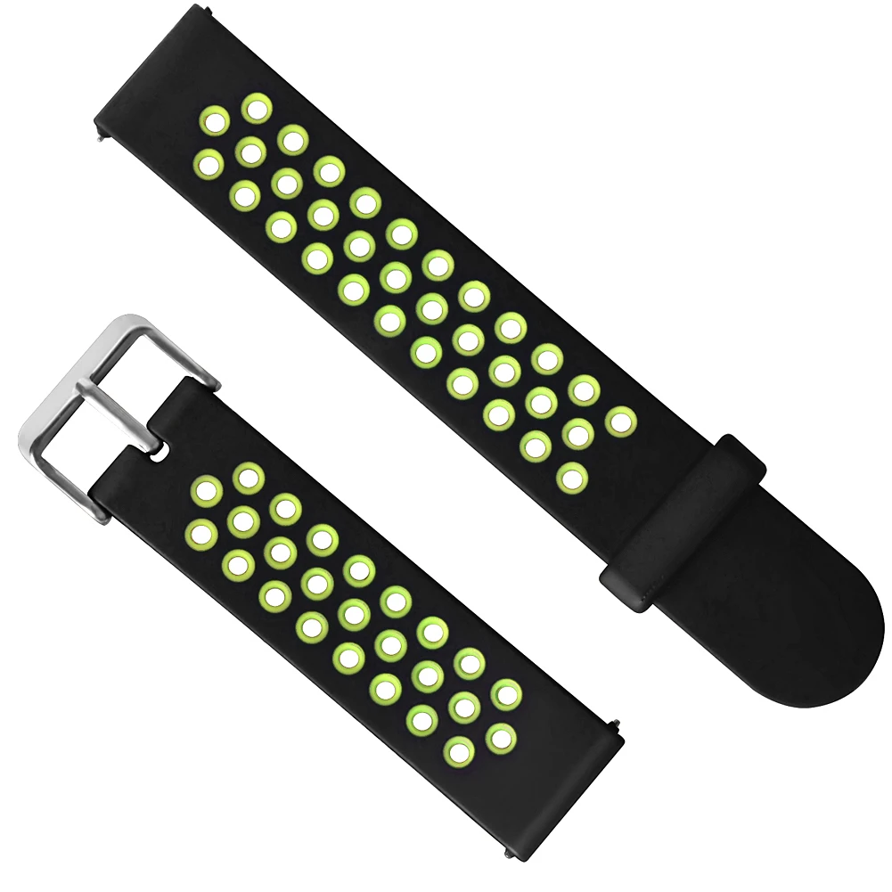 Спортивный силиконовый ремешок FIFATA 22 мм для Xiaomi Huami Amazfit watch Pace, сменный Браслет, наручный ремешок, аксессуары для часов - Цвет: Зеленый