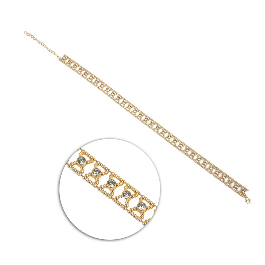 Women Clothing Accessories 1Pc Crystal Choker Necklace Supernatural Collar Chokers Jewelry Gold Chain | Украшения и аксессуары