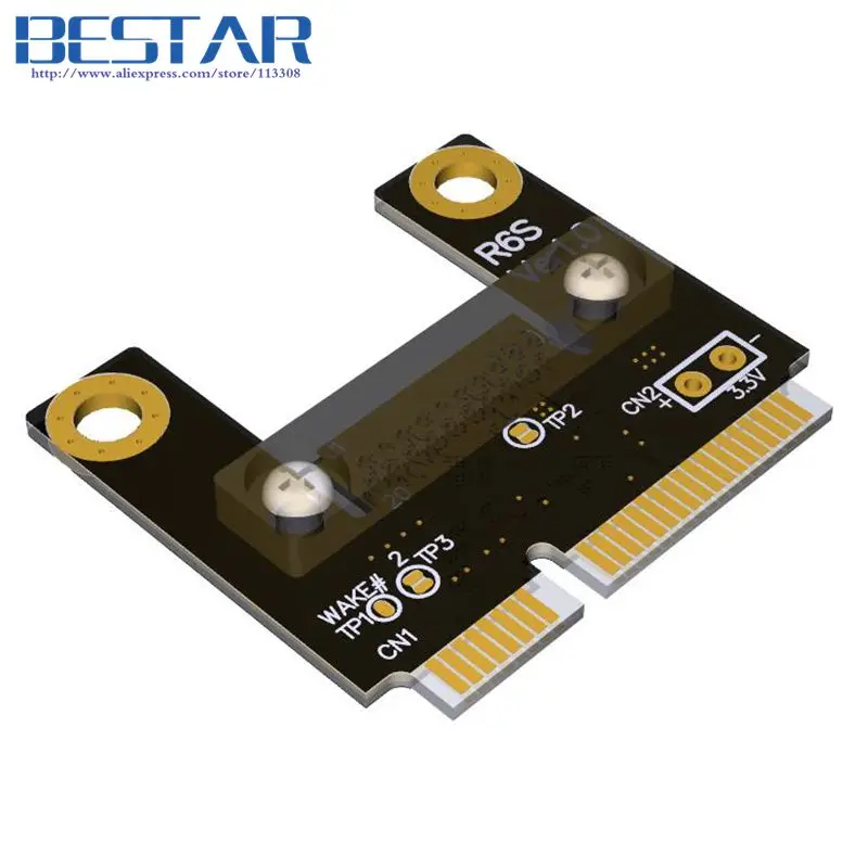 Адаптер MSATA Mini PCIe Half mPCIe Wi Fi WAN На 4x PCI E Райзер x4 карта адаптера угловой правый угол 8
