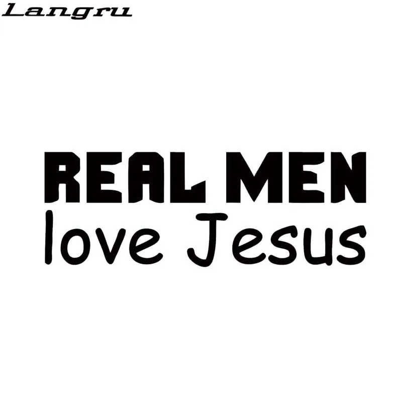Виниловая наклейка Langru для мужчин наклейки автомобиля Love Jesus религиозный символ