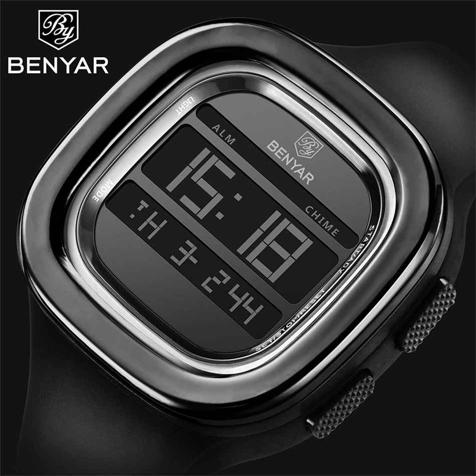 BENYAR мужские часы 8001 Топ люксовый бренд спортивные часы электронные цифровые мужские наручные часы мужские 30 м водонепроницаемые мужские часы Новые