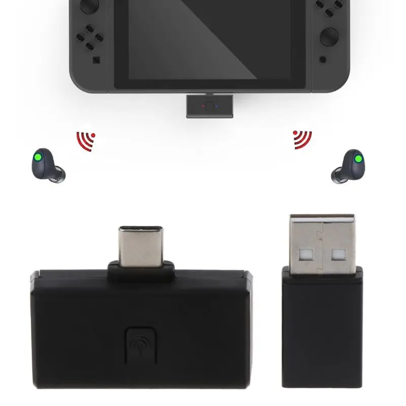 Беспроводная Bluetooth Аудио гарнитура адаптер для Nintendo Switch NS PS4 передатчик