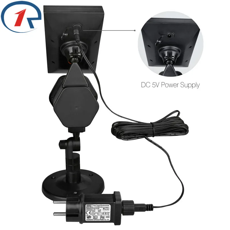 ZjRight DC 5V батарея 2200mA лазерный свет наружные садовые огни Солнечная