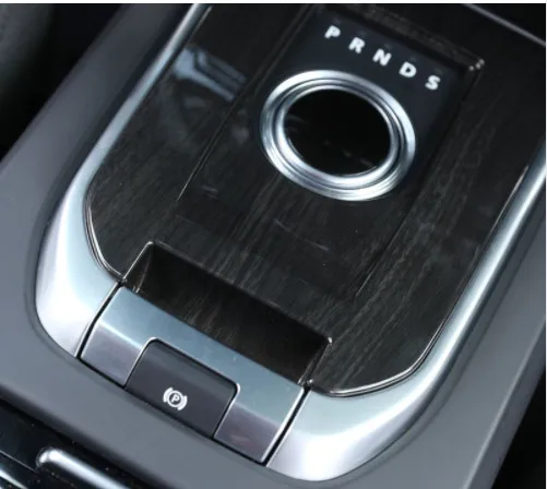 

For Land Rover Discovery Sport 2015-2017 Interior Moulding Chrome Gear Shift Panel Trim Sticker Black Wood Car-Styling