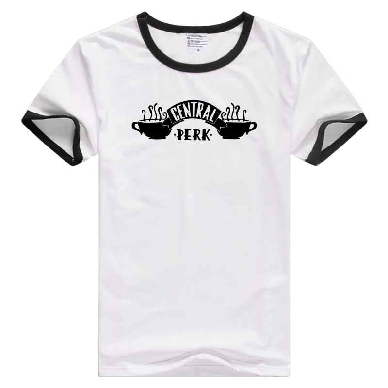Классическая черная футболка с короткими рукавами и надписью Friends mug крутые чашки