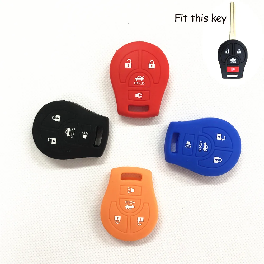 Автомобильные аксессуары силиконовый 4 кнопки футляр для дистанционного ключа