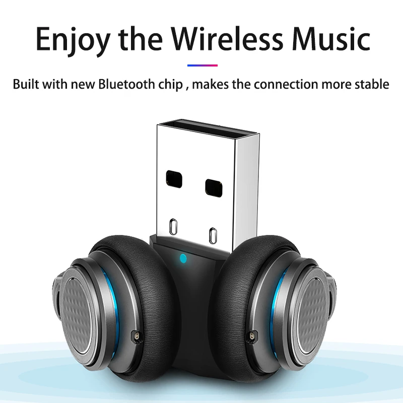 Bluetooth передатчик Hevaral для ТВ ПК беспроводной мини адаптер стереозвука музыки