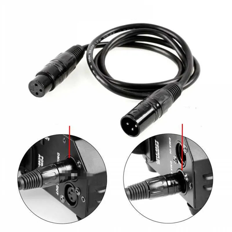 1 шт. кабель DMX 3 5 фута XLR метр контакта сигнальное соединение экранированный