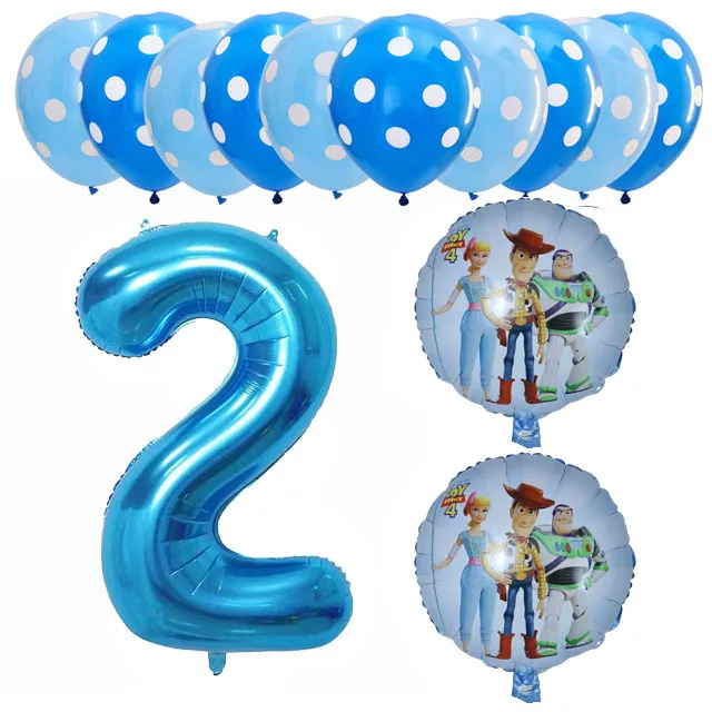 13 шт., 30 дюймов, номер 1, 2, 3, 4, 5, 6, 7, 8, 9, фольгированные шары, латексные шары, детская история, день рождения, игрушка, Базз Лайтер, Декор, детская игрушка
