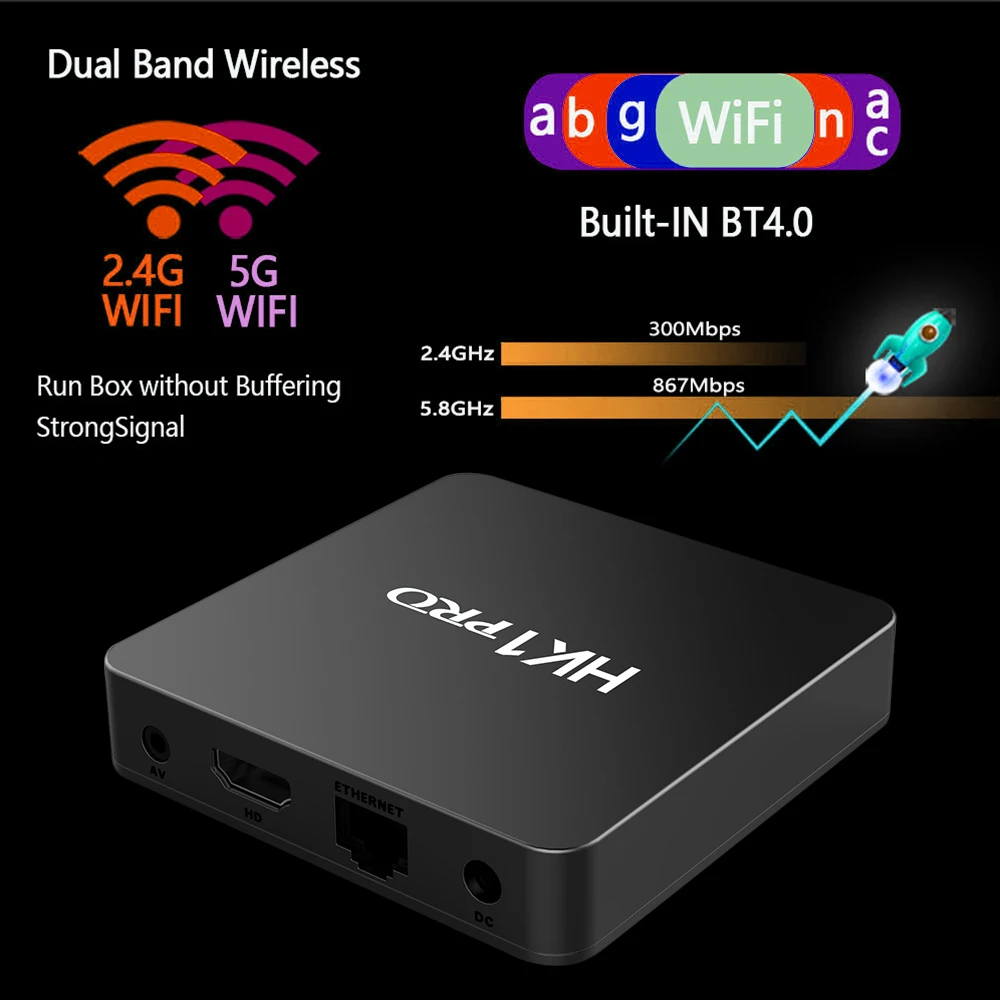 Приставка Смарт ТВ S905X2 4 + 64 ГБ 8 1/5 ГГц Wi Fi Bluetooth|ТВ-приставки и медиаплееры| |
