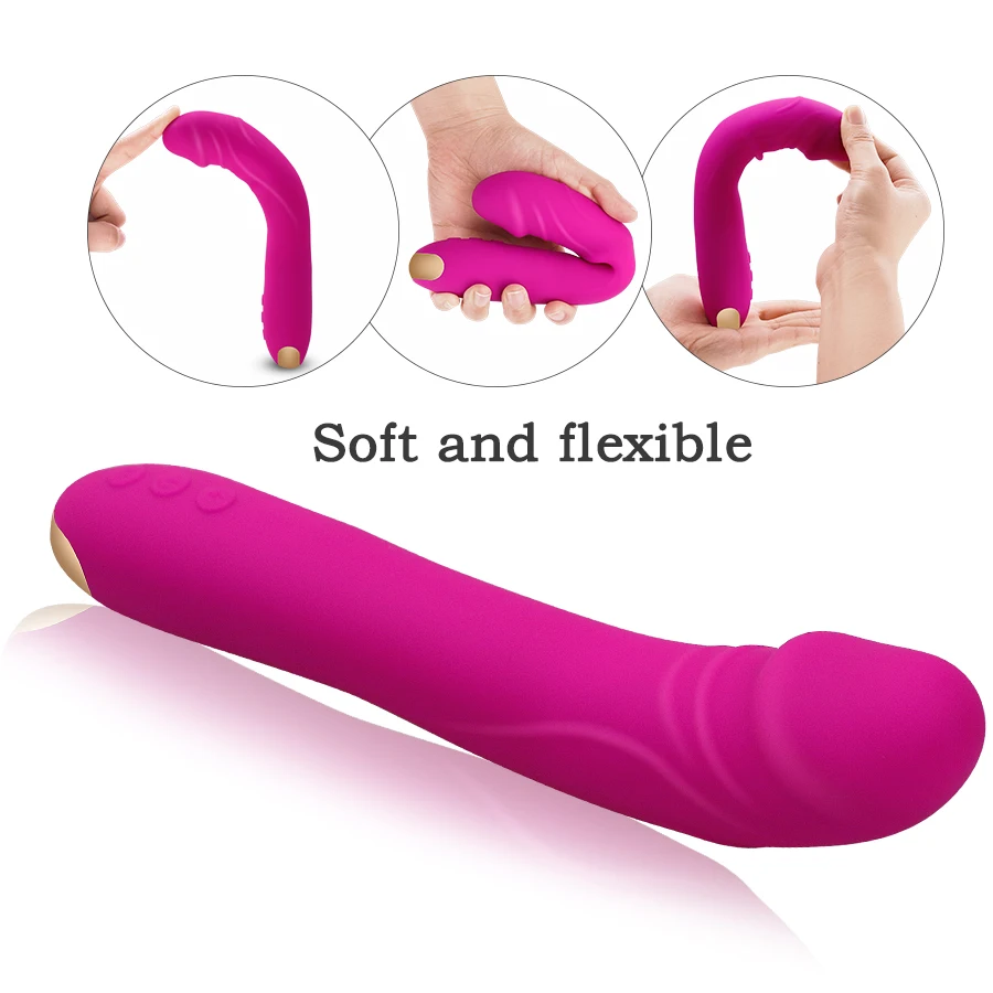 Khalesex массажер G Spot фаллоимитатор вибратор силиконовый эротический секс игрушка