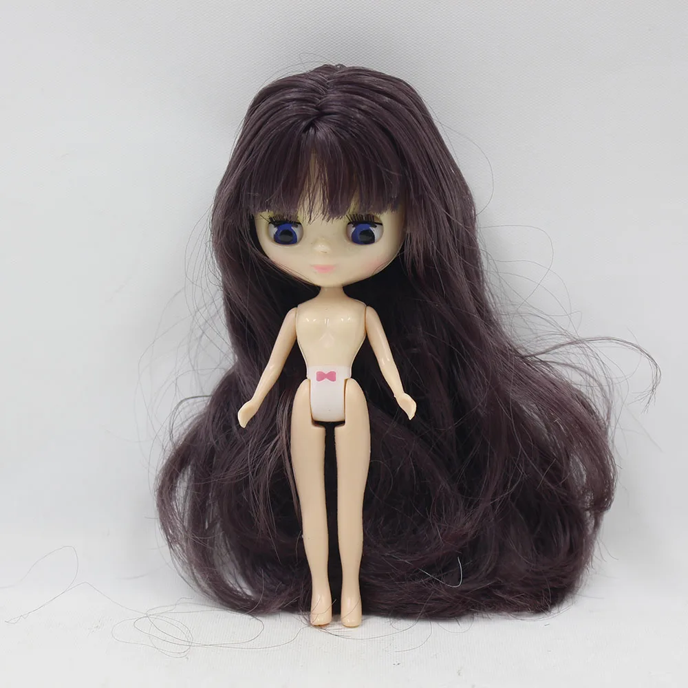 Мини blyth кукла Обнаженная фабрика кукла подходит для diy Изменить макияж волосы очень долго может изменить их волосы, такие как в точках - Цвет: Like the picture