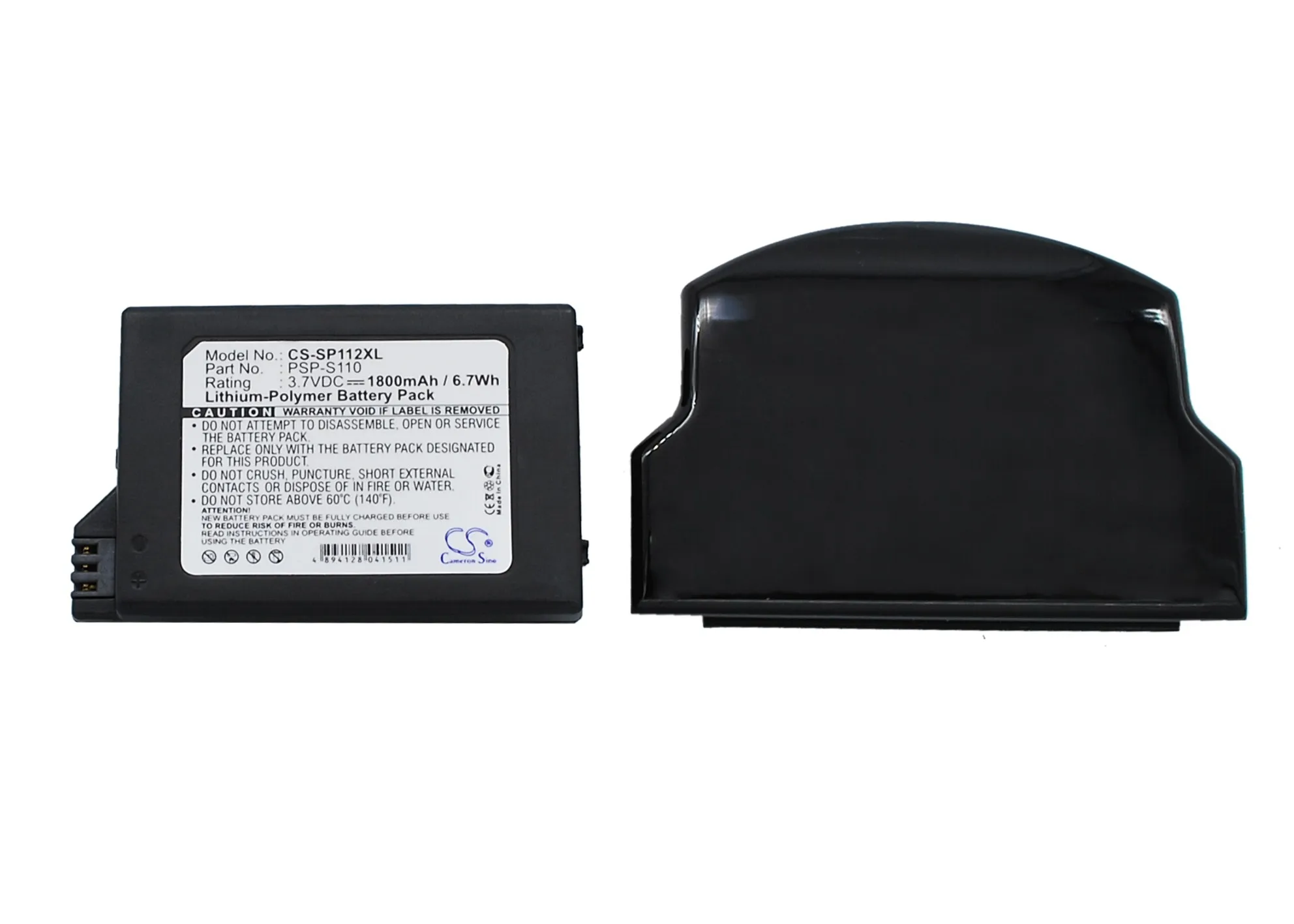 Bateria de 1800mah para Sony Cameron Sino Lite Psp-s110 Psp-2000 Psp-3000 Silm Psp 2th