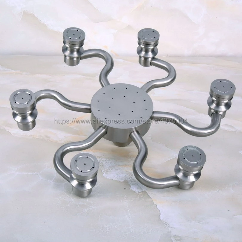 8 дюймов матовый никель современный стиль душевая головка для дождя латунь душ