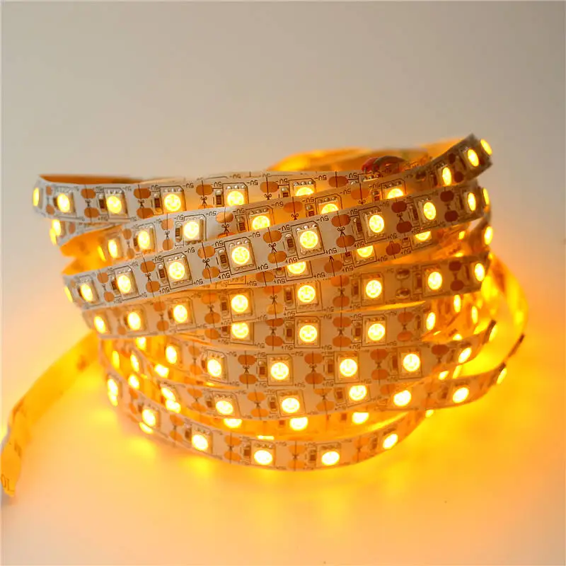 Yellow DC 5 В Светодиодная лента 5050 SMD 5 м 60 светодиодный s/M светодиодный гибкий светильник белый/теплый белый/красный/зеленый/синий/желтый/RGB светодиодный ленточный светильник - Испускаемый цвет: Yellow