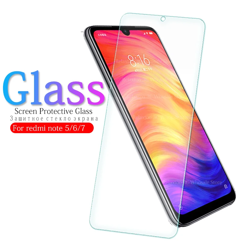 Закаленное стекло для xiaomi redmi note 7 6 5 pro защита экрана Защитное xiomi plus note7 6pro