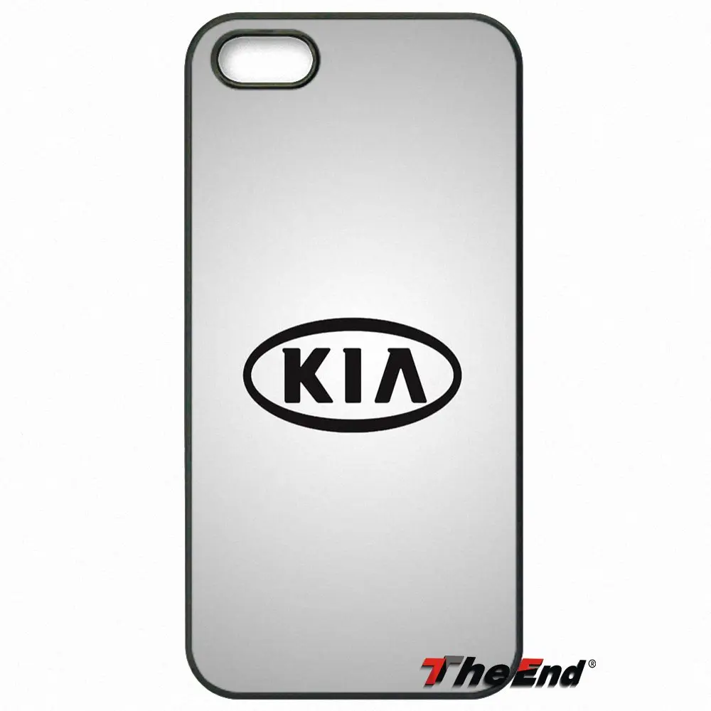 Kia Логотип корейских марок автомобилей черный телефон кожа чехол для iPhone X 4 4S 5 5C SE