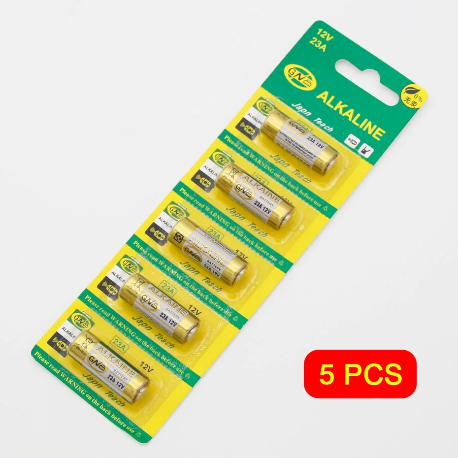 5 PCS 5 шт. 23A12V23A батарея супер Щелочная дверь пульт дистанционного управления выдвижной двери затвора двери пульт дистанционного управления 12V23A батарея - Цвет: 5 PCS