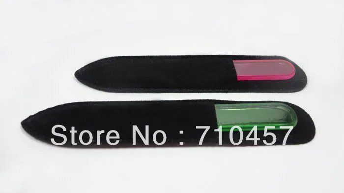 Стеклянные пилочки для ногтей зеркальный буфер Уход за ногтями с черным