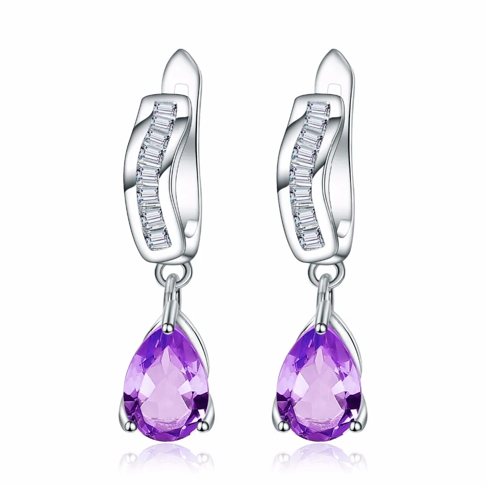 Женские серьги капельки Gem's Ballet классические из серебра 925 пробы натуральный