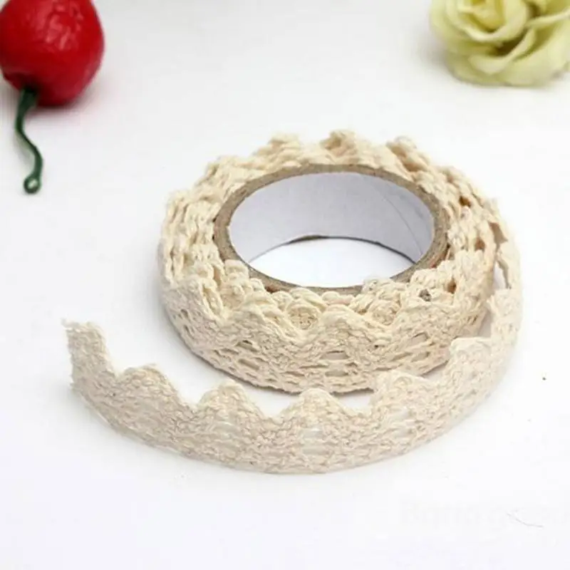 1 рулон DIY ткань кружева васи лента самоклеящаяся наклейка для скрапбукинга ткань кружева васи лента 9 цветов на выбор аксессуары для шитья#705