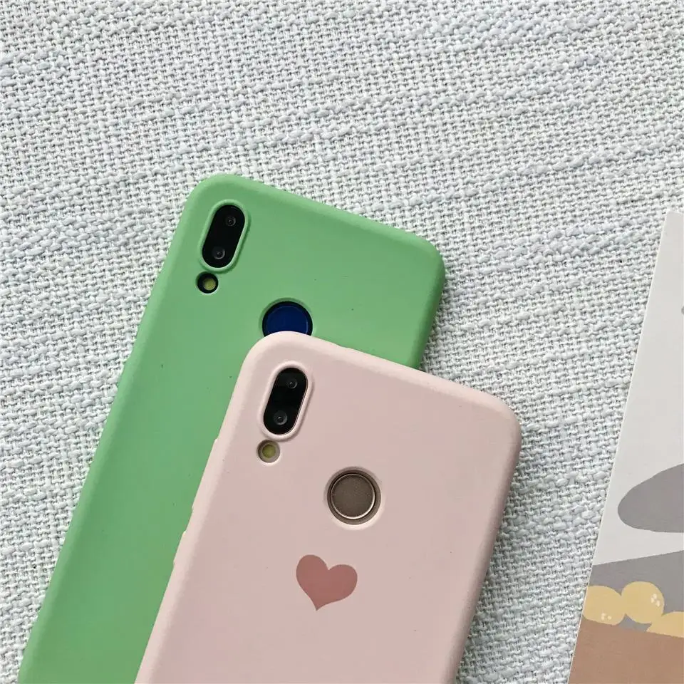 Милый силиконовый чехол из ТПУ с принтом сердца и песка для huawei Honor 8X 7X 6X 5X 4X 8C 7C 6C 5C