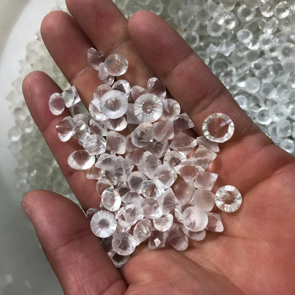 Алмазный стеклянный конфетти Разбрасыватели для стола clear fill ваза Декорация | Дом