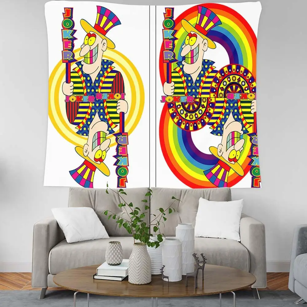 Игральные карты Джокер гобелен настенная ткань Мандала Декор Strand Doek большой