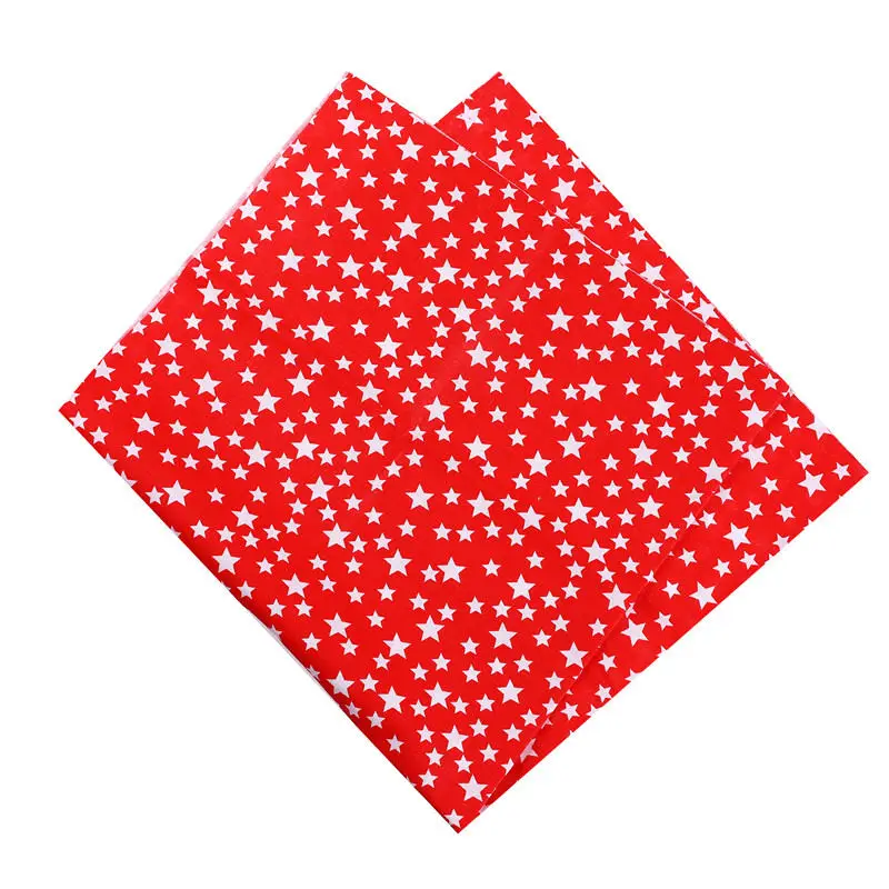 Красный, розовый, фиолетовый, 50X50 см, хлопок, цветочный узор, в горошек, в полоску, клетчатая ткань для кукол, Лоскутная одежда, шитье, рукоделие, 53126 - Цвет: X