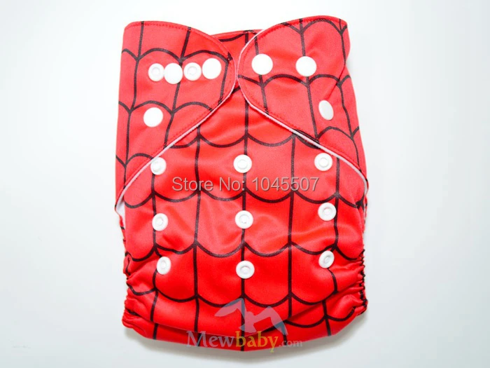 Многоразовые подгузники с рисунком Человека-паука водонепроницаемые детские