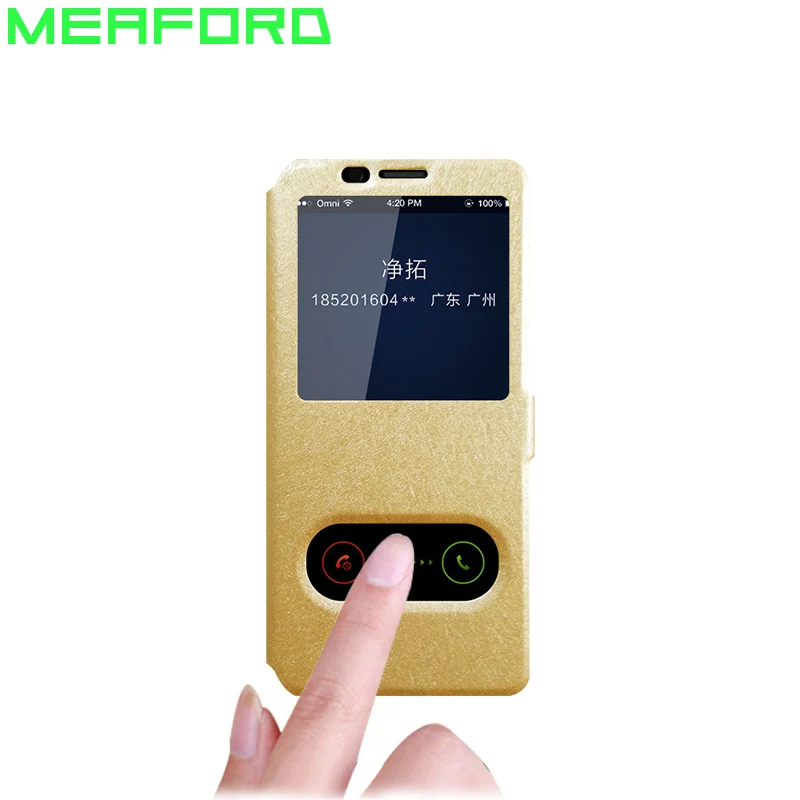 Для Samsung Galaxy J4 2018 чехол с окошком быстрого ответа кожаный флип для телефона Coque