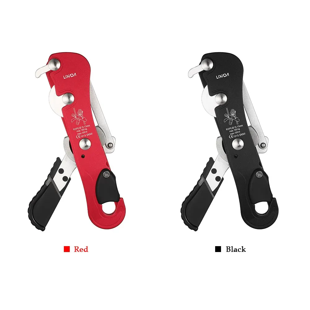 

Professional Self Locking Hand Control Descender Safe Anti-dropping Protector Stop Descender Self-braking Rock Climbing Caving