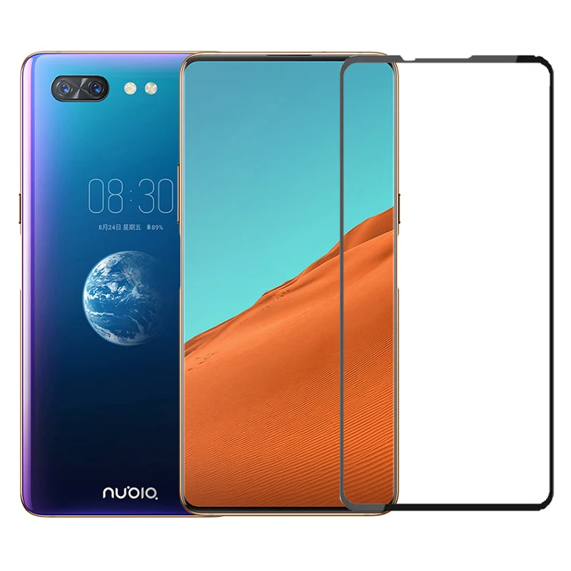 Закаленное стекло с полным покрытием для ZTE Nubia X Защитная пленка экрана