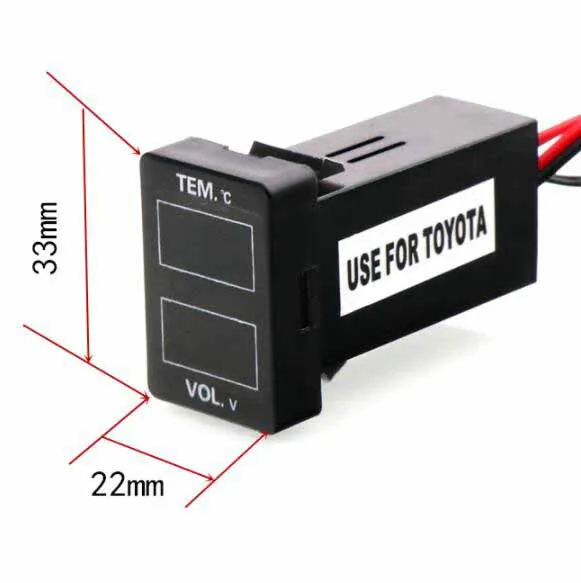 Автомобильный Интерфейс 12V специальная конструкция с Напряжение и Температура Дисплей Применение для TOYOTA, Camry, Corolla, Yaris, RAV4, Reiz, Land Cruiser