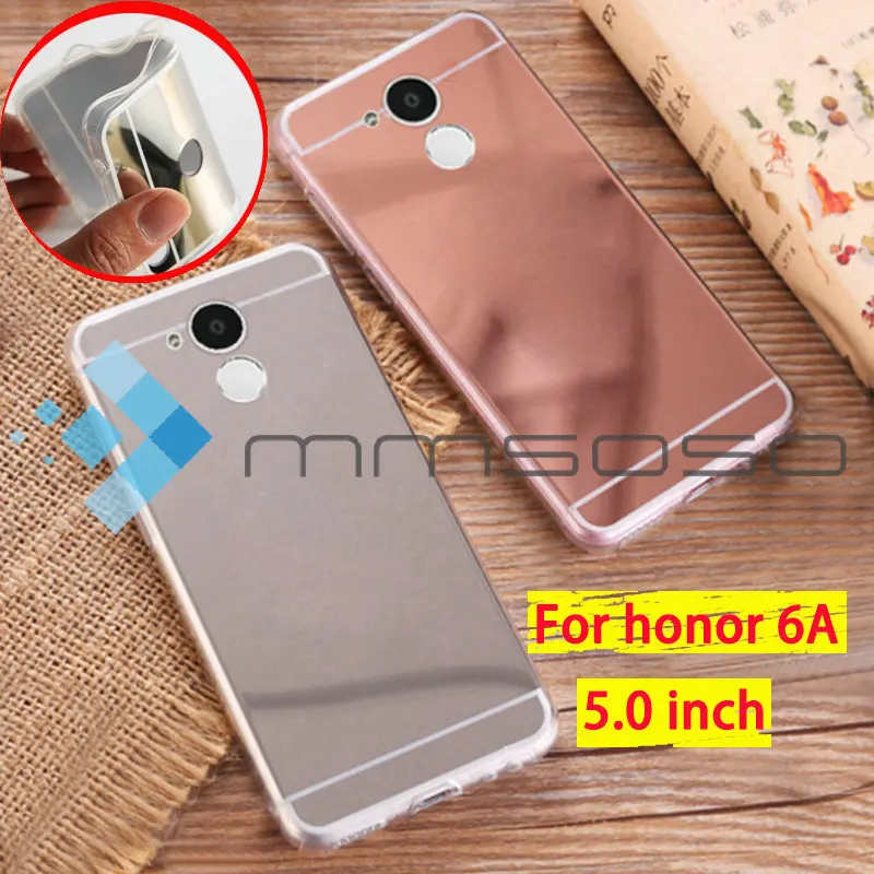 Чехол для Huawei Honor 6A 6C Pro роскошный зеркальный чехол из ТПУ телефона Мягкая