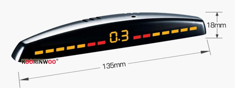 Новое поступление светодиодный дисплей датчик парковки автомобиля разноцветный набор 4 системы датчик s для большинства автомобилей Обратный радар резервный парктроник датчик s
