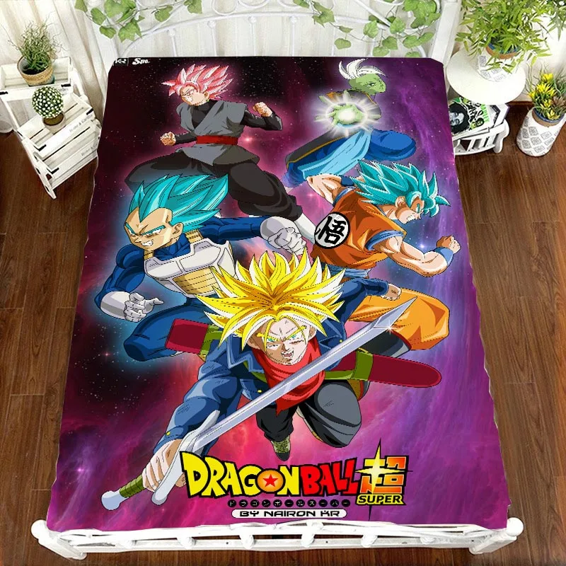 3 DRAGON BALL Z Аниме простыня с печатным рисунком Вегета Сон Гоку Zetto покрывало детская комната кровать простыни, постельное белье(без наволочки - Цвет: 3